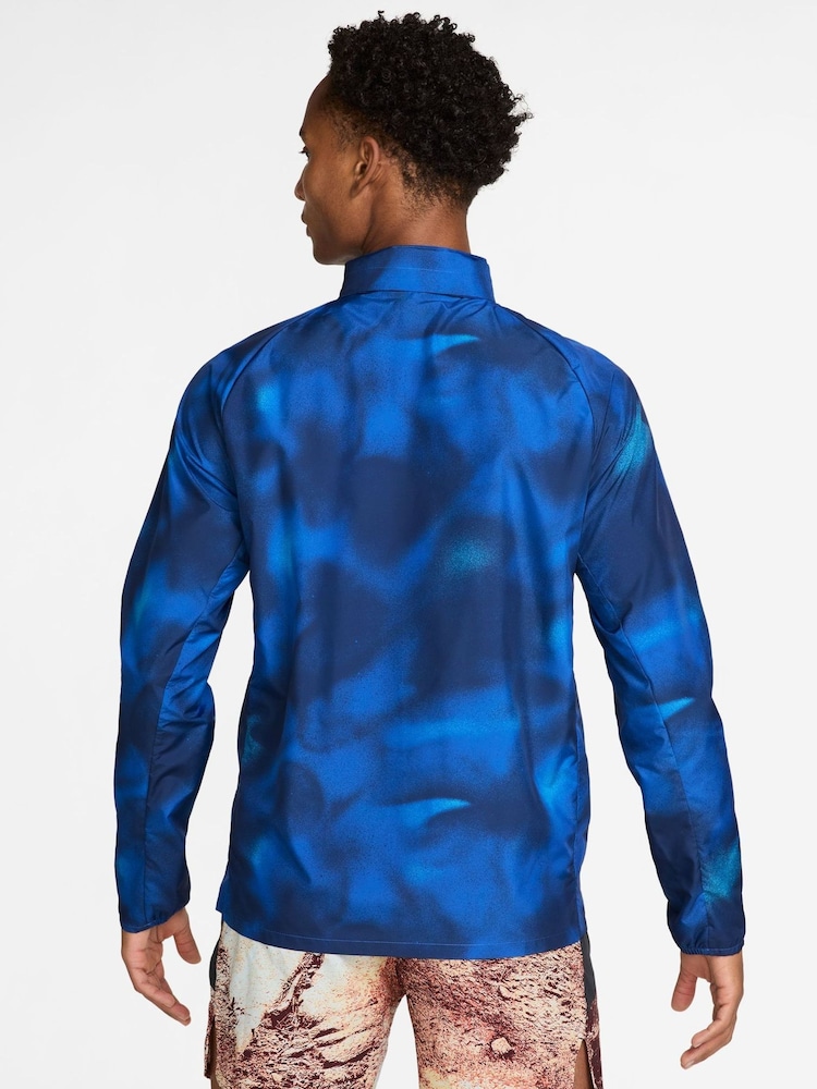 Nike Midnight Navy Miler UV Repel Running Jacket - Image 2 of 3 Nike Midnight Navy Miler UV Repel Running Jacket - Image 2 of 3