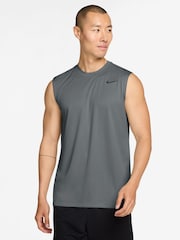 Nike Smokey Blue Dri-FIT Sleeveless Training Tank Top - Image 1 of 5
