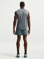 Nike Smokey Blue Dri-FIT Sleeveless Training Tank Top - Image 3 of 5