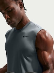 Nike Smokey Blue Dri-FIT Sleeveless Training Tank Top - Image 5 of 5