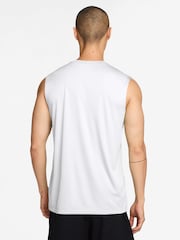 Nike White Dri-FIT Sleeveless Training Tank Top - Image 2 of 5