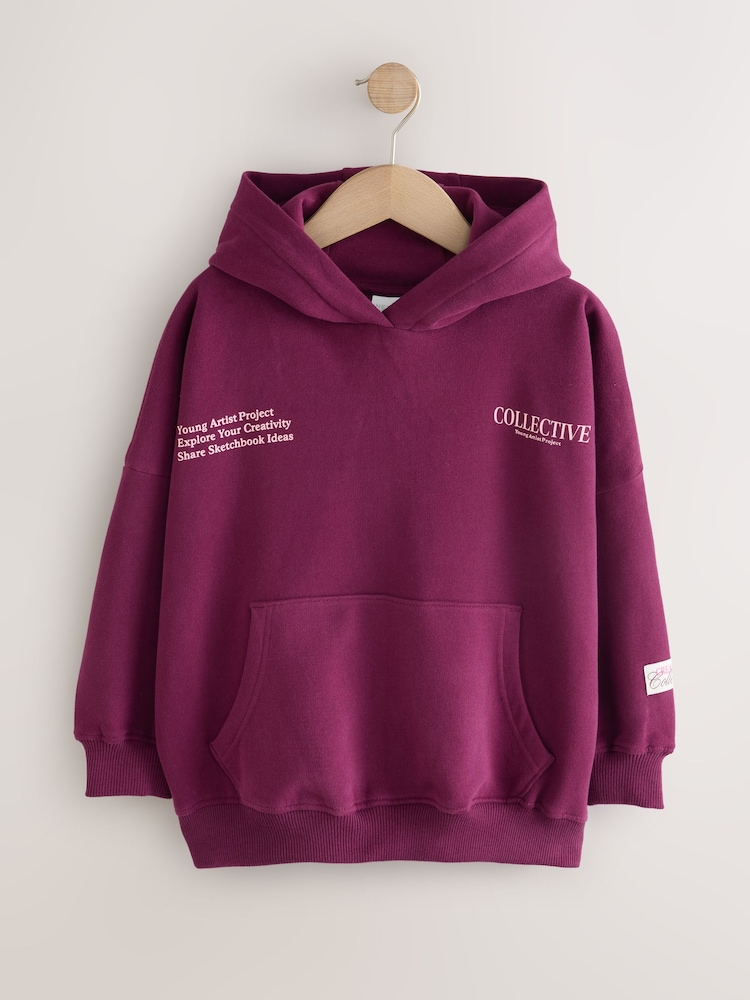 Berry Red Hoodie (3-16yrs) - Image 1 of 4 Berry Red Hoodie (3-16yrs) - Image 1 of 4