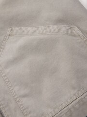 Stone Canvas Hooded Zip Through Jacket - Image 11 of 11