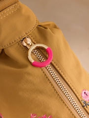 Cath Kidston Tan Brown Embroidered Sling Bag - Image 10 of 10