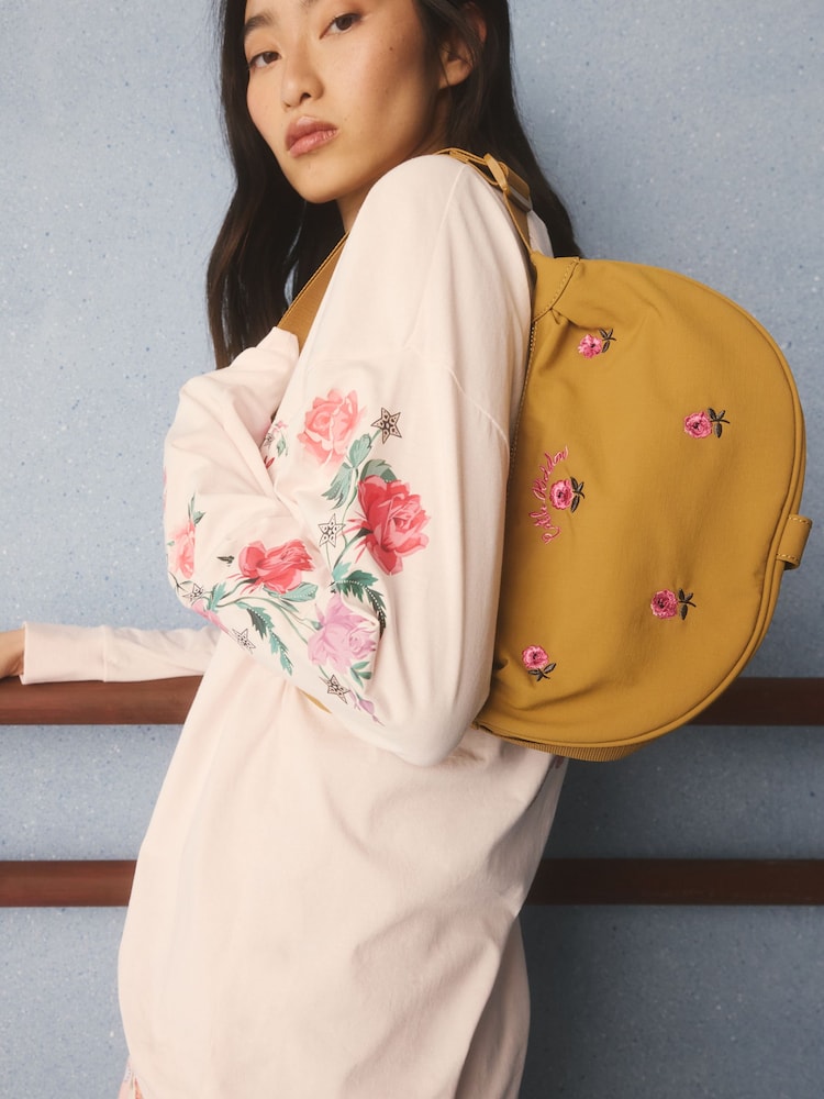 Cath Kidston Tan Brown Embroidered Sling Bag - Image 2 of 10