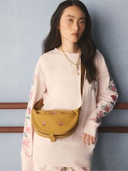 Cath Kidston Tan Brown Embroidered Sling Bag - Image 5 of 10