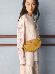 Cath Kidston Tan Brown Embroidered Sling Bag - Image 7 of 10