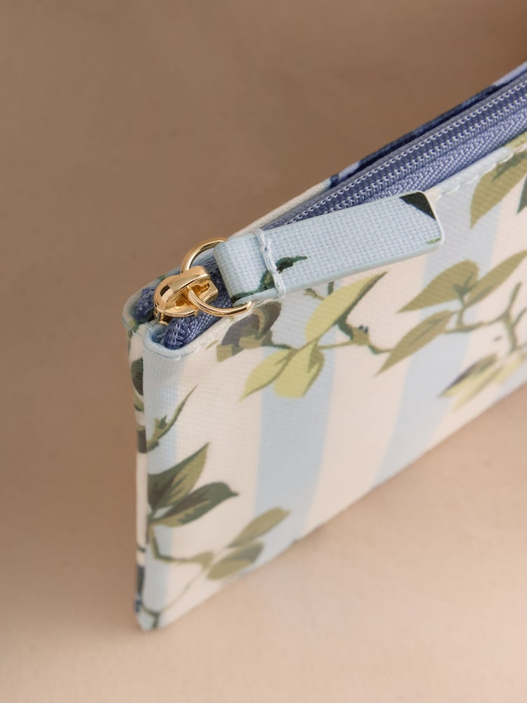 Cath Kidston Blue Floral Stripe Coin Purse - Image 3 of 3