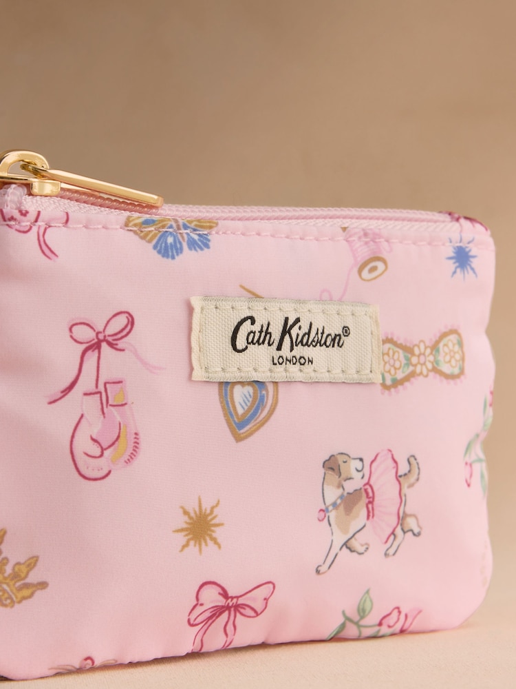 Cath Kidston Pink Ballet Print Double Zip Purse - Image 3 of 3 Cath Kidston Pink Ballet Print Double Zip Purse - Image 3 of 3