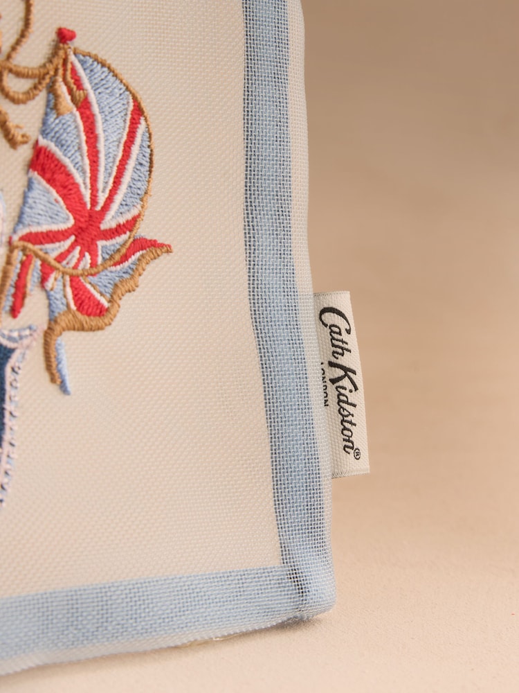 Cath Kidston Blue London Print Mesh Pouch - Image 2 of 3