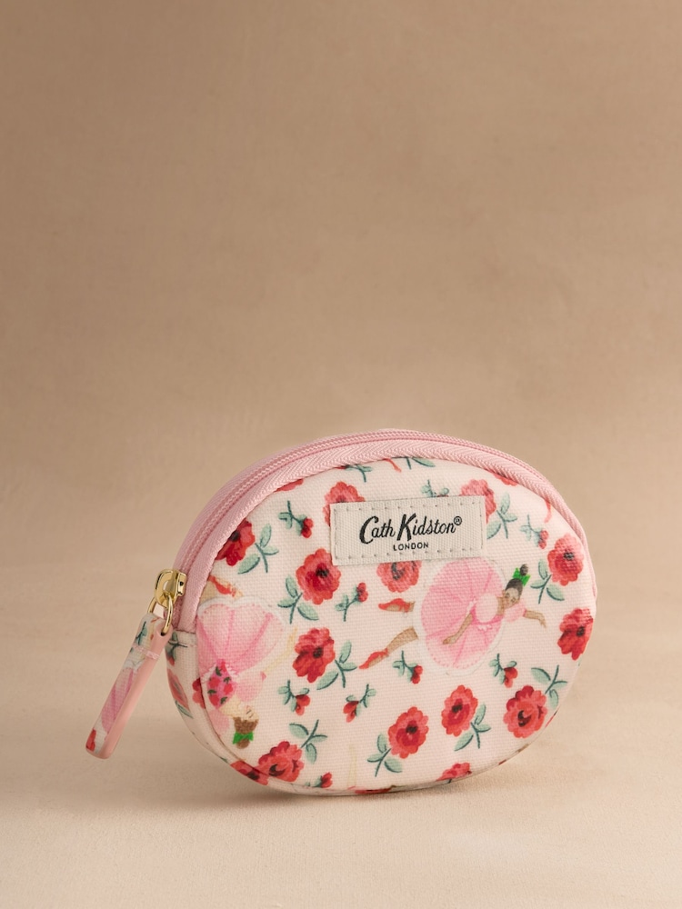 Cath Kidston Ecru Floral Dancer Print Coin Purse - Image 1 of 3 Cath Kidston Ecru Floral Dancer Print Coin Purse - Image 1 of 3