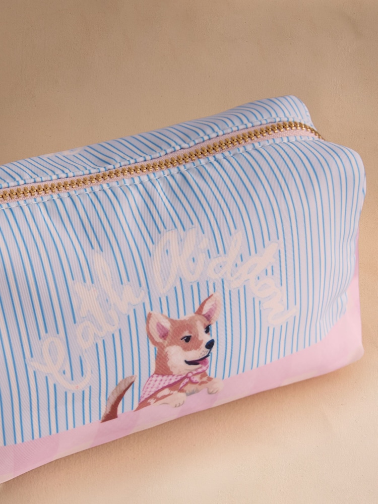 Cath Kidston Blue Corgi Print Camden Pouch - Image 3 of 3 Cath Kidston Blue Corgi Print Camden Pouch - Image 3 of 3