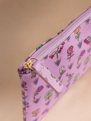 Cath Kidston Pink Floral Doodle Zipped Purse - Image 2 of 3