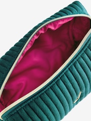 Ribbed Velvet Monogram Makeup Bag - Image 4 of 5