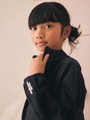 Black Sports Zip Through Jacket (3-16yrs) - Image 4 of 4
