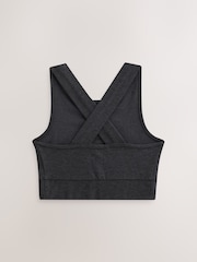 Black Sports Crop Top (5-16yrs) - Image 5 of 7