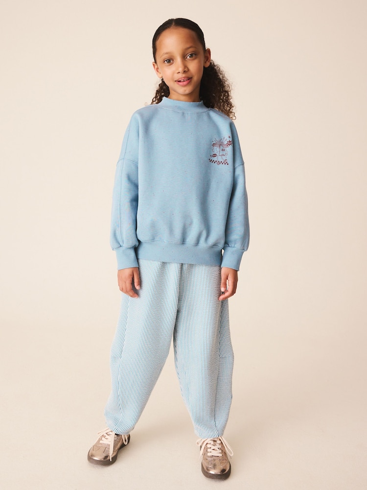 Blue Sweatshirt And Textured Trousers Set (3-16yrs) - Image 1 of 11 Blue Sweatshirt And Textured Trousers Set (3-16yrs) - Image 1 of 11