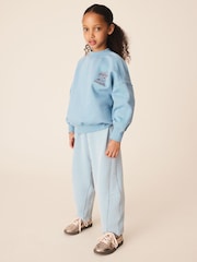 Blue Sweatshirt And Textured Trousers Set (3-16yrs) - Image 3 of 11