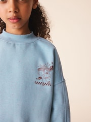 Blue Sweatshirt And Textured Trousers Set (3-16yrs) - Image 5 of 11