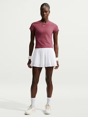 Nike Pink Smoke Victory Dri-FIT Short-Sleeve Tennis Top - Image 2 of 5