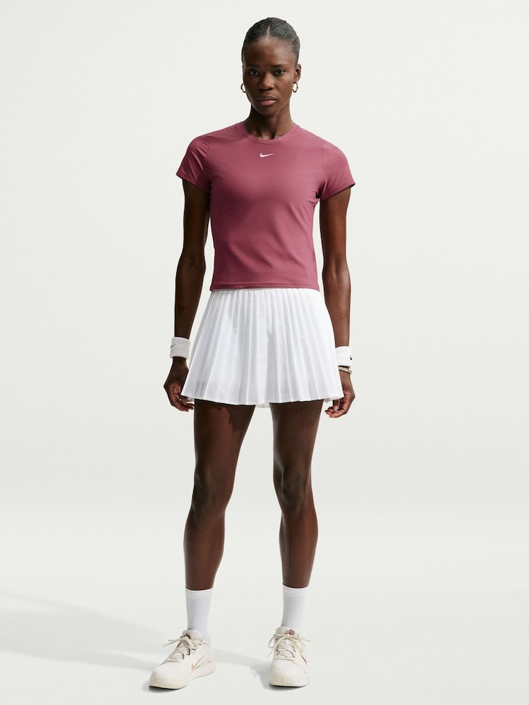 Nike Pink Smoke Victory Dri-FIT Short-Sleeve Tennis Top - Image 2 of 5
