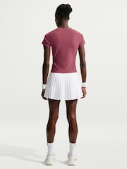 Nike Pink Smoke Victory Dri-FIT Short-Sleeve Tennis Top - Image 3 of 5