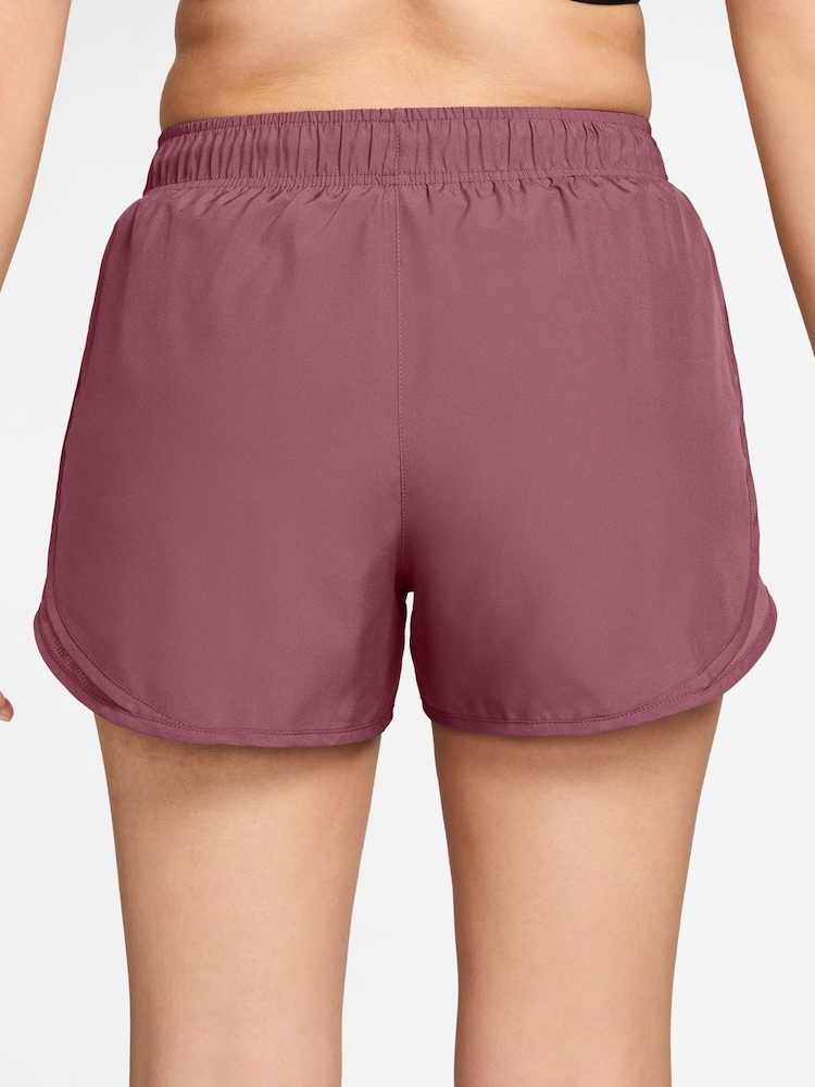 Nike Mystic Date Brown Tempo Dri-FIT Mid Rise Brief Lined Running Shorts - Image 2 of 5 Nike Mystic Date Brown Tempo Dri-FIT Mid Rise Brief Lined Running Shorts - Image 2 of 5