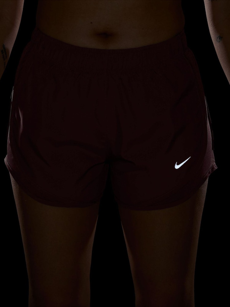 Nike Mystic Date Brown Tempo Dri-FIT Mid Rise Brief Lined Running Shorts - Image 5 of 5 Nike Mystic Date Brown Tempo Dri-FIT Mid Rise Brief Lined Running Shorts - Image 5 of 5