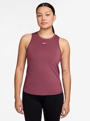 Nike Smoke Pink One Classic Dri-FIT Vest Top - Image 1 of 3