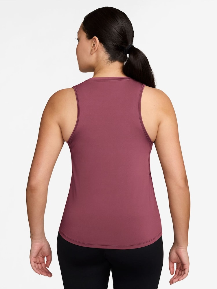 Nike Smoke Pink One Classic Dri-FIT Vest Top - Image 2 of 3