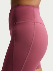 Nike Pink Smoke Universa Seamless Front 5 Inch Cycling Shorts - Image 5 of 7