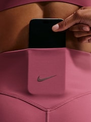 Nike Pink Smoke Universa Seamless Front 5 Inch Cycling Shorts - Image 6 of 7