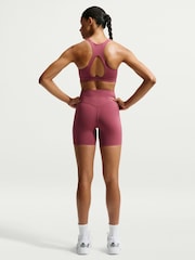 Nike Pink Smoke Universa Seamless Front 5 Inch Cycling Shorts - Image 7 of 7
