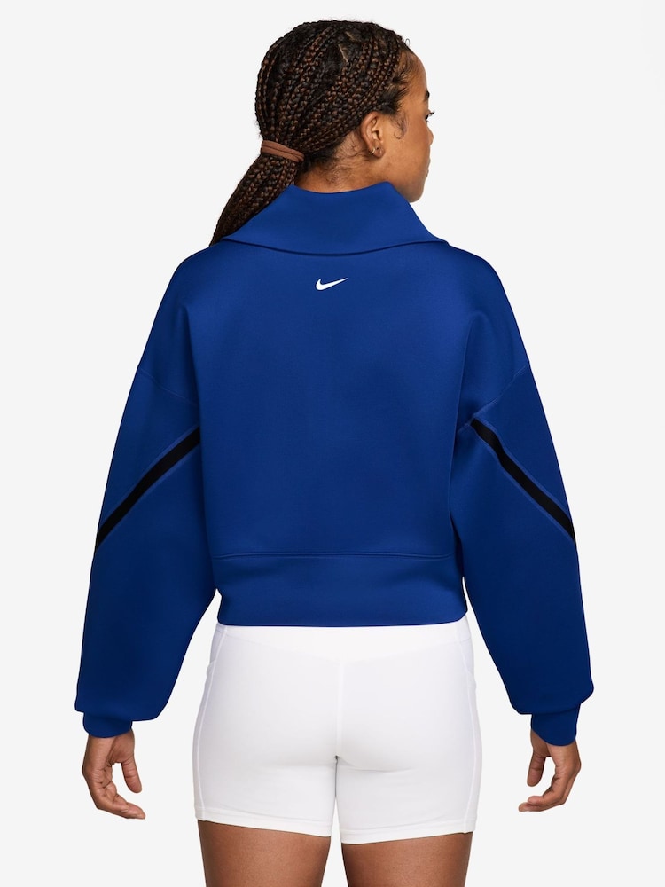 Nike Old Royal Blue Advantage Dri-FIT Full-Zip Tennis/Padel Jacket - Image 2 of 3 Nike Old Royal Blue Advantage Dri-FIT Full-Zip Tennis/Padel Jacket - Image 2 of 3
