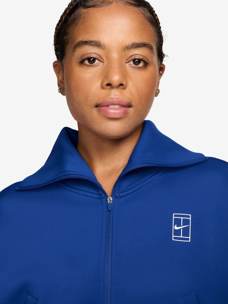 Nike Old Royal Blue Advantage Dri-FIT Full-Zip Tennis/Padel Jacket - Image 3 of 3 Nike Old Royal Blue Advantage Dri-FIT Full-Zip Tennis/Padel Jacket - Image 3 of 3