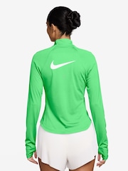 Nike Illusion Green Tempo Swoosh Run Dri-FIT 1/4-Zip Running Top - Image 2 of 4