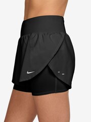 Nike Black Tempo Flow Dri-FIT High-Waisted 2-in-1 Running Shorts - Image 3 of 5