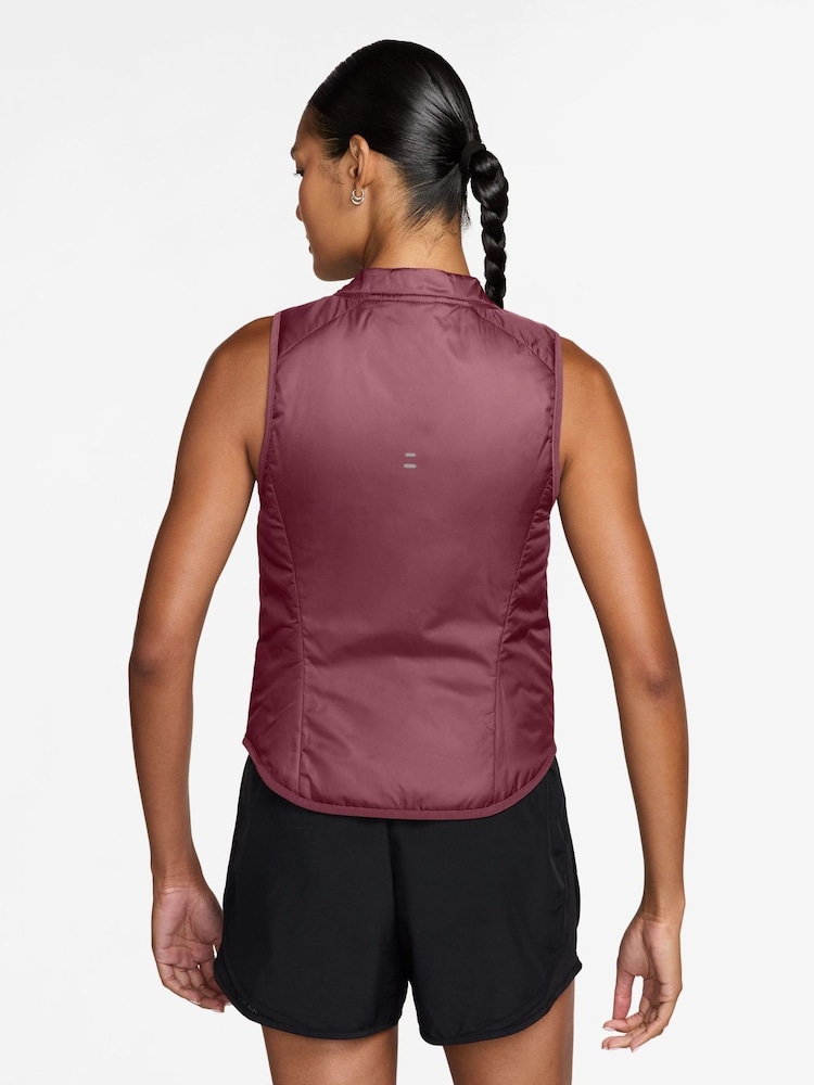 Nike Pink Smoke Tempo Repel Warm Running Gilet - Image 2 of 4