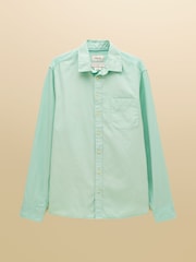 Mátově zelená - Joules Garment Dyed Cotton Twill Long Sleeve Shirt - Obrázek 12 z 12
