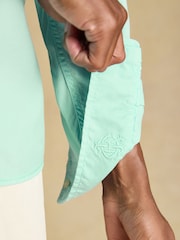 Joules Mint Green Garment Dyed Cotton Twill Long Sleeve Shirt - Image 8 of 10