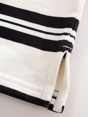 Black/Ecru Stripe Long Sleeve Rugby Top (3-16yrs) - Image 10 of 11