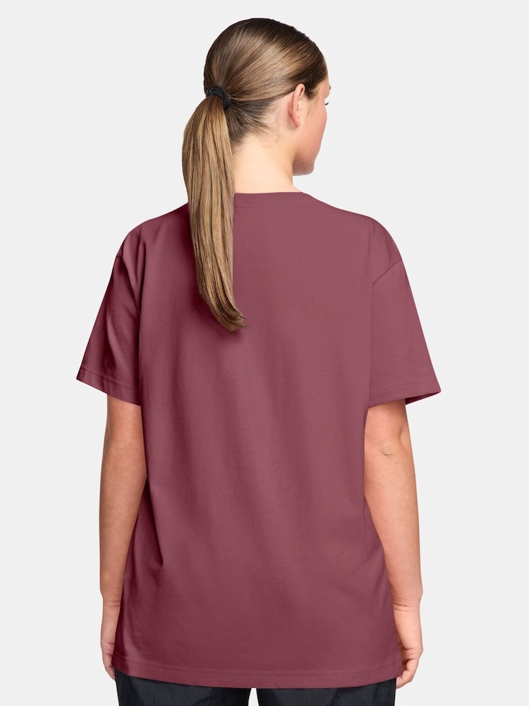 Nike Pink Smoke Sportswear Essential Oversized T-Shirt - Image 2 of 3 Nike Pink Smoke Sportswear Essential Oversized T-Shirt - Image 2 of 3