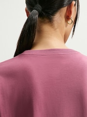 Nike Pink Smoke Sportswear Essential Oversized T-Shirt - Image 5 of 5