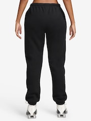 Nike Black Studio Fleece Mid Rise Cuffed Joggers - Image 2 of 3