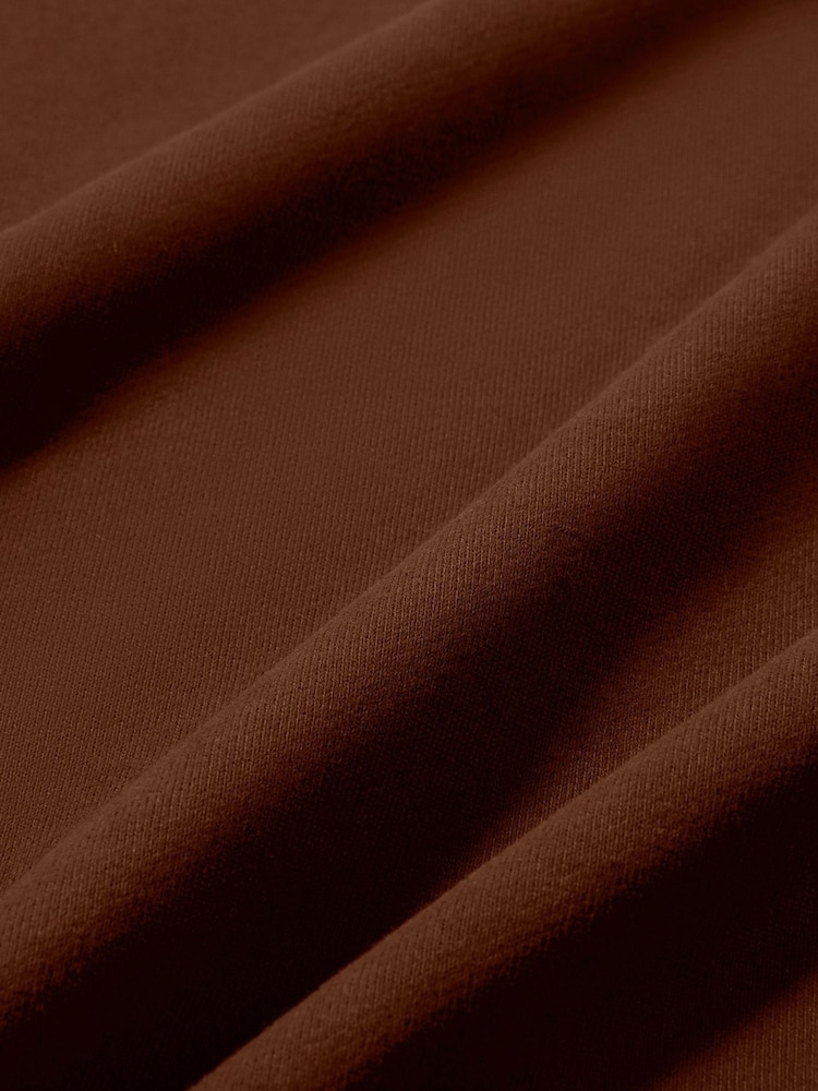 Nike Cacao Wow Brown Studio Fleece Wide Leg Joggers - Image 7 of 7