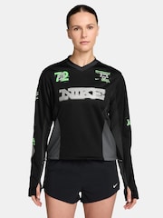 Nike Black Swift Running Jersey Top - Image 1 of 3