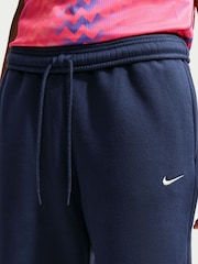 Nike Midnight Navy Studio Fleece Wide Leg Joggers - Image 5 of 6