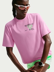 Nike Pink Rise Swift Dri-FIT Boxy Running T-Shirt - Image 1 of 5
