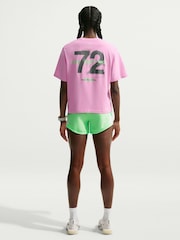 Nike Pink Rise Swift Dri-FIT Boxy Running T-Shirt - Image 3 of 5