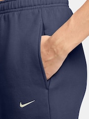 Nike Midnight Navy Studio Fleece Mid Rise Shorts - Image 4 of 4
